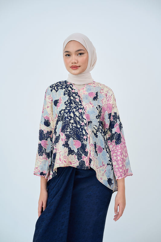 Malika Kurung Kimono in Blue