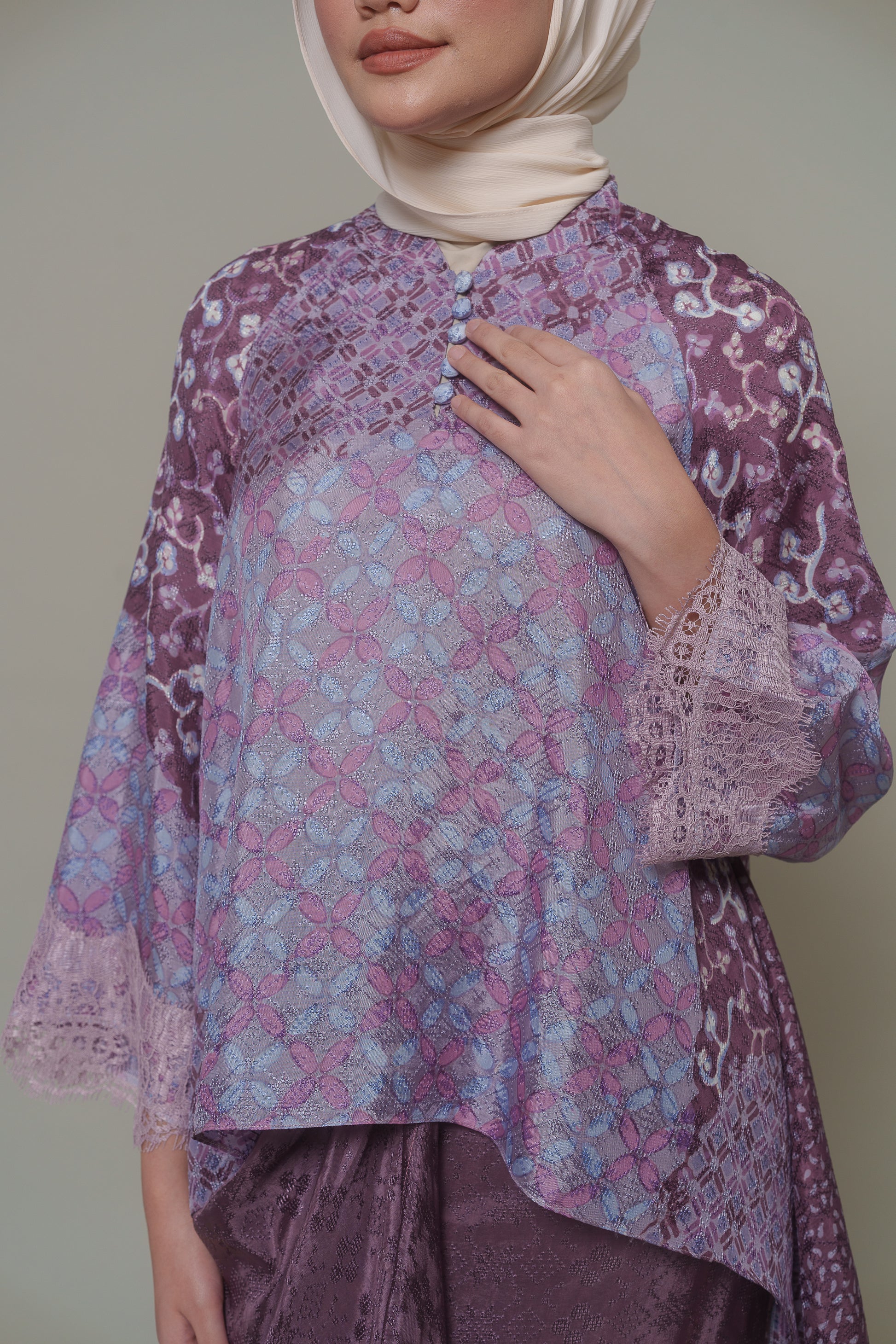 Kurung Moden AZALEA LACE 05-05 PPL 03