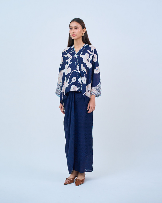 Malika Kurung Kimono in Blue