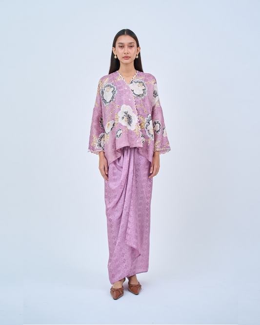 Malika Kurung Kimono in Purple
