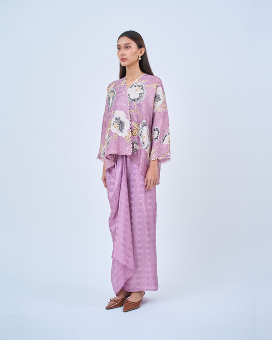 Malika Kurung Kimono in Purple