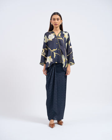 Malika Kurung Kimono in Blue