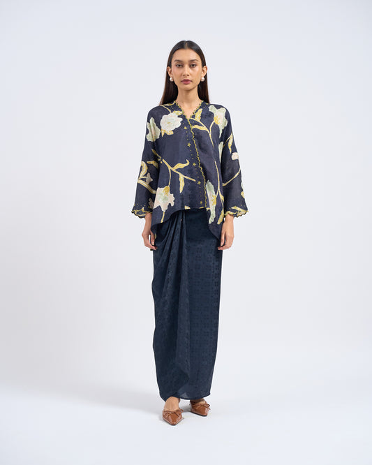 Malika Kurung Kimono in Blue