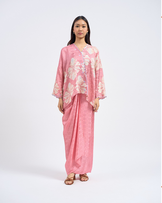Malika Kurung Kimono in Pink