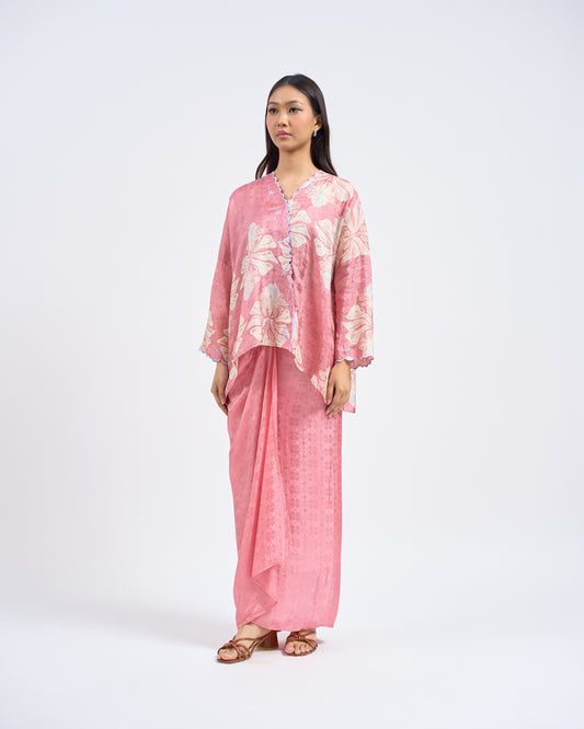 Malika Kurung Kimono in Pink
