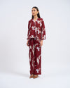 Malika Kurung Kimono in Maroon