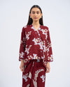 Malika Kurung Kimono in Maroon