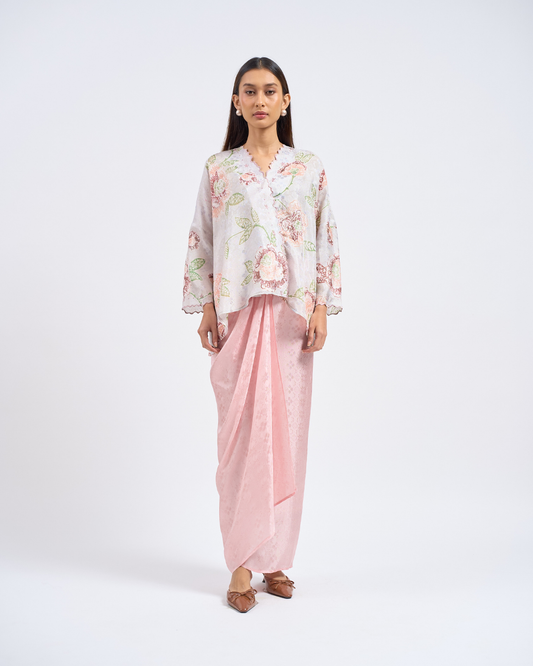 Malika Kurung Kimono in Pink