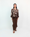 Malika Kurung Kimono in Brown