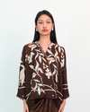 Malika Kurung Kimono in Brown