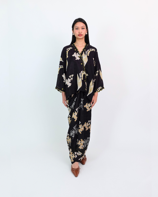 Malika Kurung Kimono in Grey