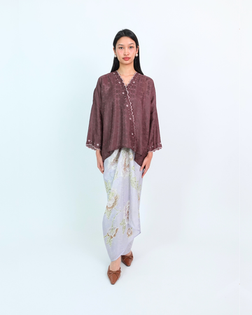 Malika Kurung Kimono in Brown