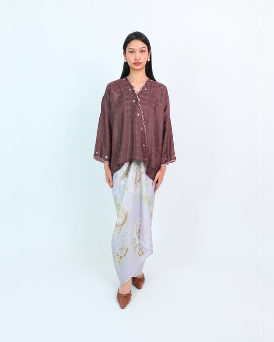 Malika Kurung Kimono in Brown