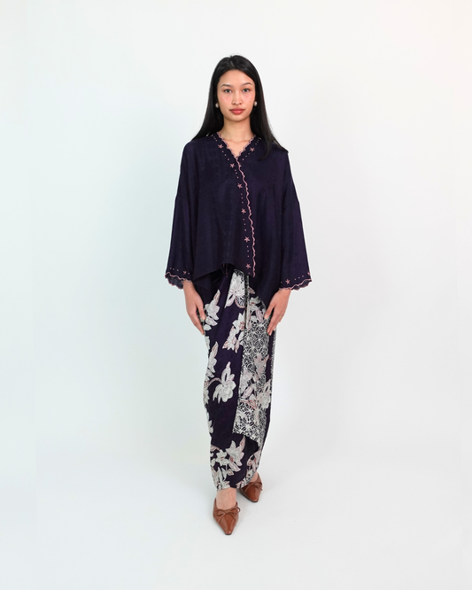 Malika Kurung Kimono in Blue