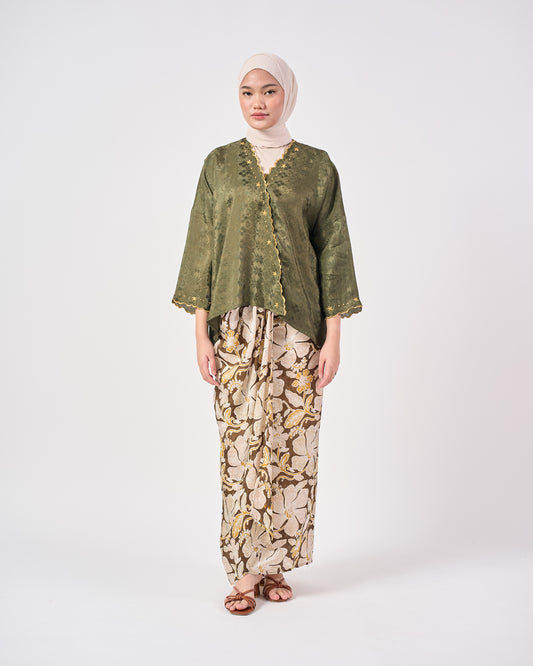Malika Kurung Kimono in Green