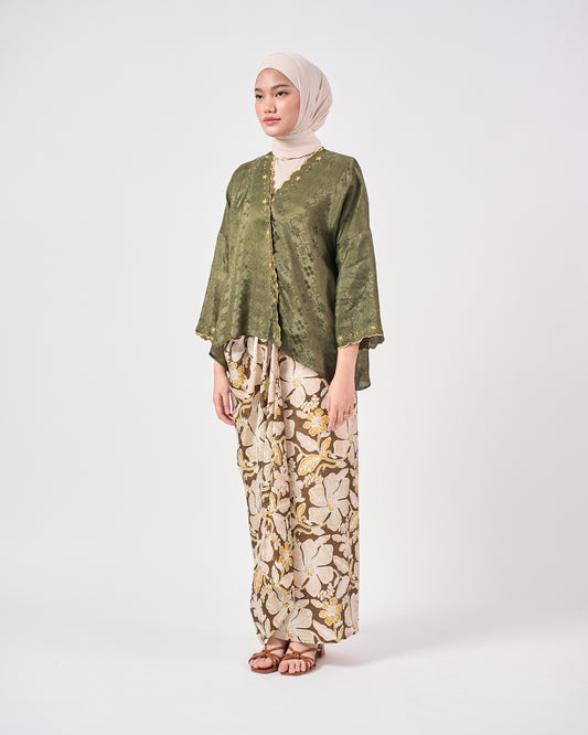 Malika Kurung Kimono in Green