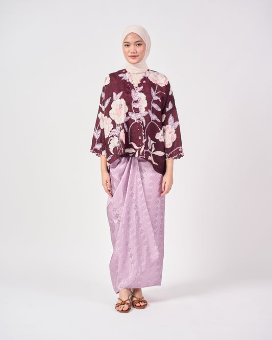 Malika Kurung Kimono in Purple