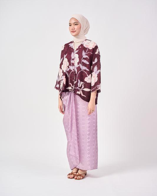Malika Kurung Kimono in Purple