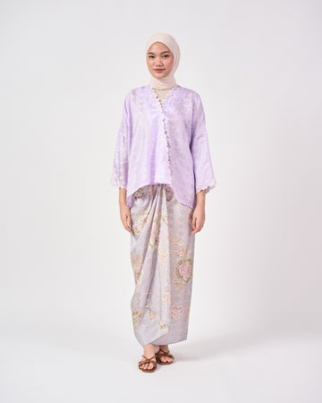 Malika Kurung Kimono in Purple