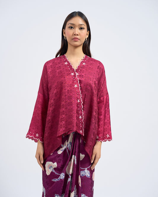 Malika Kurung Kimono in Purple