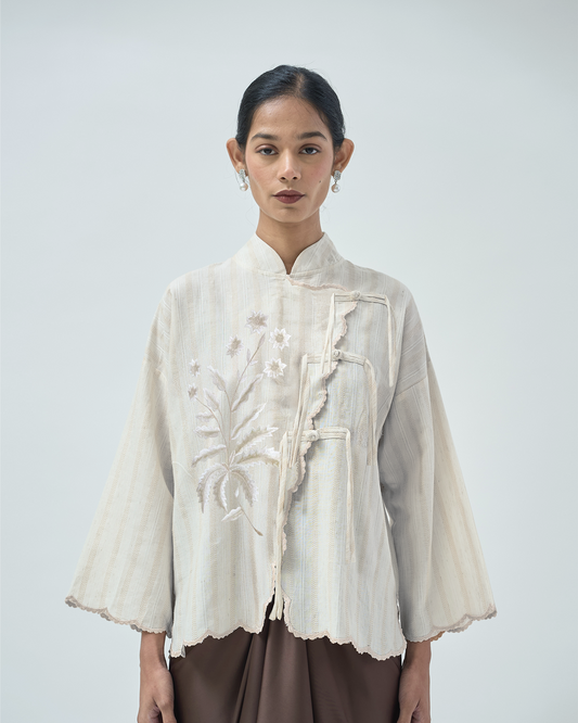 Mawar Cotton Top in Cream