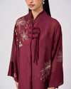 Nara II Cotton Top in Maroon