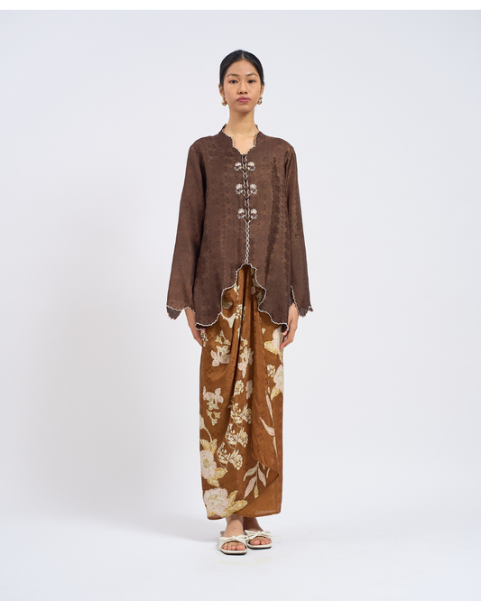 Sofea Kebaya Pendek in Brown
