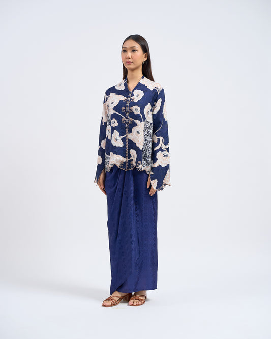 Delia Kurung Pendek in Blue