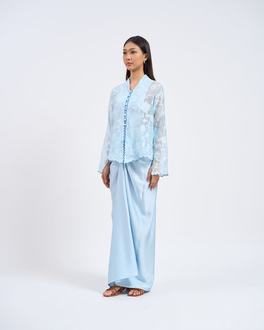 Yuri Cotton Set in Blue