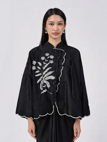 Mawar II Cotton Top in Black