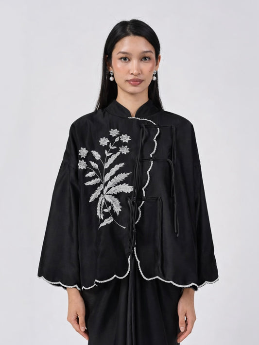 Mawar II Cotton Top in Black